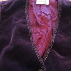 Liz Claiborne Purple Button Down Vest